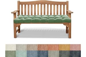 PHUSTJKL Bankauflage Bankkissen Stuhlkissen 115X45X6CM rutschfeste Gartenbankkissen Bankpolster Rückenkissen Schaukel Sitzkissen für Outdoor Indoor Gartenmöbel Terrasse Drinnen-Grün