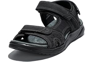 JOMIX Męskie sandały sportowe męskie sandały turystyczne męskie sandały letnie buty z dwoma rzepami, do uprawiania sportu, morza, plaży