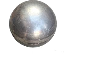 UHRIG Boule de Fer, Sphère Creuse en Fer Ø 100 mm - Boule métallique à paroi épaisse, par Exemple pour Les poteaux de clôture, Les Garde-Corps, Les portails de Jardin et Bien Plus Encore.