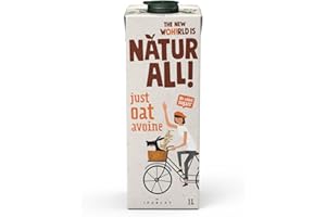 IPARLAT NATUR ALL | Just Oat 1L - Bevanda di Avena Senza Zuccheri Aggiunti, Solo 2 Ingredienti, 100% Vegetale, Vegano (Confezione da 6)