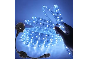 Wisada 220V LED Light Strip, 36 LEDs/m 3m White Light 6000K IP67 Waterproof Flexible LED Tube CRI85+, Copper Wire Conductive, Cuttable, Indoor and Outdoor Lighting Decorative LED Rope Light