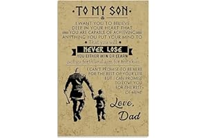 Inga To My Son From Viking Dad Poster Impressionante Decorazione da Parete Per Son Decorazione Da Parete In Metallo Poster 20,3 x 30,5 cm