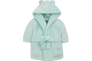 BABYTOWN Peignoir unisexe à capuche pour bébé garçon et fille (6-24 mois) en flanelle polaire douce