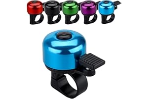 JFmall Bike Bell Bicycle Bell with Loud Crisp Clear Sound, Road and Mountain Bike Bell Adults Kids(8 colors)