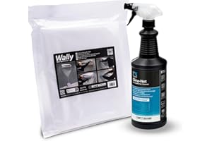 ERRECOM Zestaw do czyszczenia klimatyzatora: 1 środek Clima-Net 1l do czyszczenia klimatyzacji, filtrów, wężownic żebrowanych, jednostek zewnętrznych i 1 Wally - osłonę do czyszczenia klimatyzacji