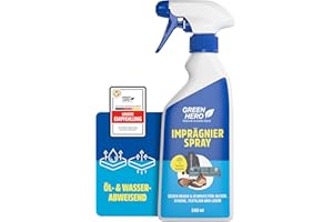 ‎GREEN HERO Green Hero Textil Imprägnierspray 500 ml | gegen Regen & Schmutz für Jacken, Schuhe, Sofa, Couch und Leder | effektive Nanoversieglung | Imprägnierung für Textilien mit Bester Waschbeständigkeit