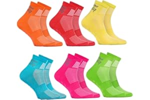 Rainbow Socks - Boys Girls Cotton Non Slip Grip ABS Sport Socks