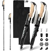 Hiking Poles Aluminium Hiking Poles Hiking Poles Nordic Walking Poles - 110-130 cm Foldable and Ultralight for Women and Men