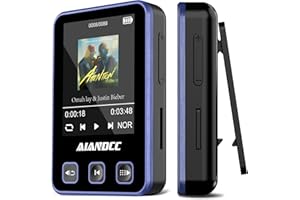 AIANDCC MP 3 lec-teur Écran Couleur 1,77 Pouces,32 Go, Est Compatible avec des Cartes TF jusqu'à 128 Go,avec la Course et au Fitness, Viola