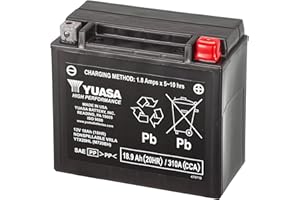 ‎YUASA Yuasa YTX20HL 12V 310 CCA Hochleistungs-Wartungsfreie AGM VRLA Motorradbatterie