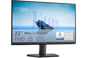 Dell 22 Monitor - SE2225HM, Full HD (1920x1080), 100Hz, VA, 5ms, VESA (100x100mm), HDMI, VGA, 3 Anni di Garanzia, Nero