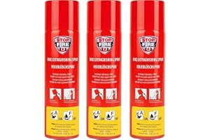 notlok Safety Work 3x Brandsläckare Spray 500ml A, F, E <1000V, utan fluor