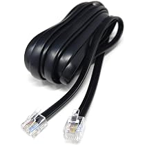 RiteAV Câble Téléphonique RJ12 Mâle/mâle – 6P6C Droit – Gris – 2,5 Mètres