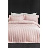 100% Cotton Bedspread (Pike) Set Double Quilted Striped Daily Washable Judy Powder