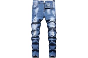 SEAUR Jeans da ragazzo 6 a 16 anni, slim fit, skinny, pantaloni neri, elasticizzati, cargo, chino, lunghi, estivi, invernali, tempo libero