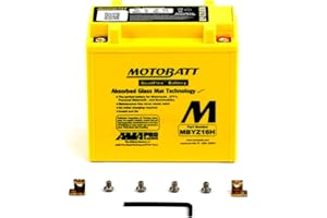 Motobatt Battery MBYZ16H 12v 16AH CCA:240A YTX14BS YTX14LBS L:151mm x H:145mm x W:87mm