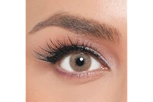 FAMELENSES ICONIC farbige Kontaktlinsen BRONZE – stark deckende Monatslinsen für 3 Monate in Hellbraun & Bronze, besonders natürliches Ergebnis für alle Augen - 1 Paar…