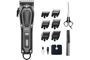 Haokry Hair Clippers for Men Professional - Cordless&Corded Barber Clippers for Hair Cutting & Grooming Rechargeable Beard Trimmer