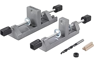 wolfcraft Set universale di spinatura I 3750000 I Per eseguire i fori per le spine con precisione, senza misurazione né marcatura