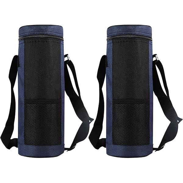 Custodia Isotermica Per Bottiglia 1L Con Tracolla Regolabile - Neoprene Blu, Protezione E Termico