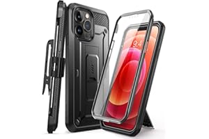 SupCase Outdoor Hülle für iPhone 13 Pro (6.1") Handyhülle 360 Grad Case Bumper Schutzhülle Cover [Unicorn Beetle Pro] mit Displayschutz 2021 (Schwarz)
