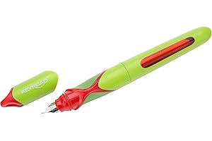 ‎OFFICE POINT GERMANY office point germany Füllhalter EXACT | Füller für Kinder, Füllfederhalter, Schreiblernfüller inkl. 2 Tinten Patronen | ergonomische Griffzone | grün