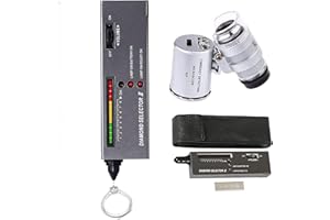 RENIFAN Diamond Tester Pen-High Accuracy Jewelry Diamond Tester＋60X Mini LED Magnifying, Professional Diamond Detector for Novice and Expert, Thermal Conductivity Meter