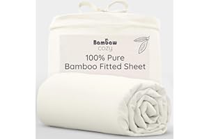 Prześcieradło w kolorze kości słoniowej, poszwa na kołdrę 160 x 200 cm, pościel bambusowa, chłodzące prześcieradło z gumką na lato, dla alergików, miękka poszwa na kołdrę Bambaw