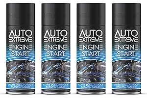 HITLINEUK 4 x QUICK ENGINE START SPRAY CAN CAR VAN TRUCK PETROL & DIESEL EASY START 250ML