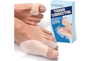 YOLONCE 8 Pcs Valgus Corrector (Blanco),Protector de juanetes,Strumento ausiliario per la correzione di hallux valgus,Separador y Protector Dedos Pie