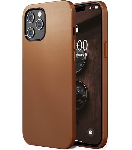 Custodia IPhone 13 Pro Max Solo Pelle - Vera Pelle Marrone Vintage - Foto 7
