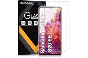 Phoona Folia ochronna do Samsung Galaxy S20 FE 4G/5G, 2 sztuki, wolna od zarysowań, pancerna ochrona szkło do Samsung Galaxy S20 FE, twardość 9H, ochrona przed odciskami palców, ochrona przed