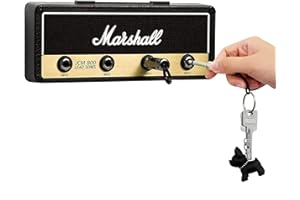 WQU schlüsselbrett Jack II Rack 2.0 JCM800 Gitarre zur Wandmontage key organizer schlüsselhalter mit 4 Schlüsselanhängern mit Gitarrenstecker magnetischer schlüsselhalter…