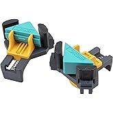 wolfcraft ES 22 Eckenspanner 3051000 Set – 2 Winkelspanner zur Fixierung von Brettern und Rahmen im 90° Winkel – Eckspanner f