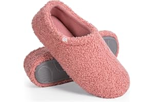 VeraCosy Ladies Memory Foam Plush Slippers Pantofole in cotone antiscivolo con fodera in pile polare