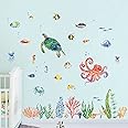 Mermaid Unicorn Wall Decals Under The Sea Ocean Fish Wall Stickers Baby