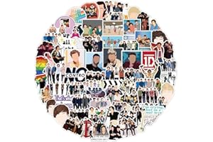 LANSEEDE 52Pcs One Direction Vinyl Stickers Decals, Singer Stickers for Laptop Water Bottle Bike Skateboard Luggage Computer Hydro Flask Toy Snowboard. Gifts for Kids Girls Teens