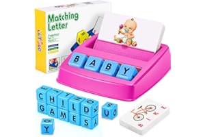 faentwc Toys for 3 4 5 6 Year Old Girls, Flash Cards Kids Learning Games Activities Educational Toys for 3 4 5 7 8 Year Olds,Easter Gifts for 3-8 Year Old Girls Toddler Toys Board Games for Kids Rose
