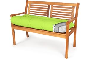 Spatium Cojines para Bancos Funda desenfundable, Impermeable 30 tamaños para Elegir de 7 Colores(100 x 40 x 10cm Manzana Verde)