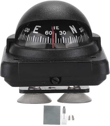thumbnail image 2 of Car Compass Portable Automotive Compass Ball Dashboard Compass For Auto Boat Truck 2 of 10