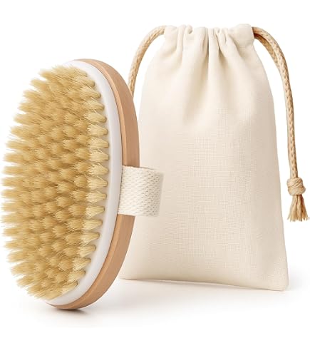 Brosse De Massage En Bambou VIVEZEN - Drainage, Anti-cellulite - Dimensions 11x11x3,5 Cm