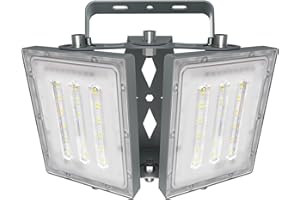 ‎STASUN STASUN 100W LED Flutlicht Außen, 10000LM Superhell LED Fluter Flutlicht Außenstrahler, IP66 Wasserfest, 6000K Tageslicht, 2 Flutlicht mit verstellbarem Kopf unter, für Garten, Garage, Hotel ect.