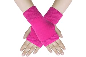 DOKPAV Gants Sans Doigts Demi Doigt Femme Gants Chauffants Extensible Gants Tricotés Gants Chauds d'Hiver pour Femmes,Hommes