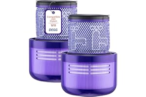DEGG Filtro Hepa para Aspiradora Dyson V11 & V15 Filtros Lavables Repuestos Aspiradora Originde Duradero - Paquete de 2