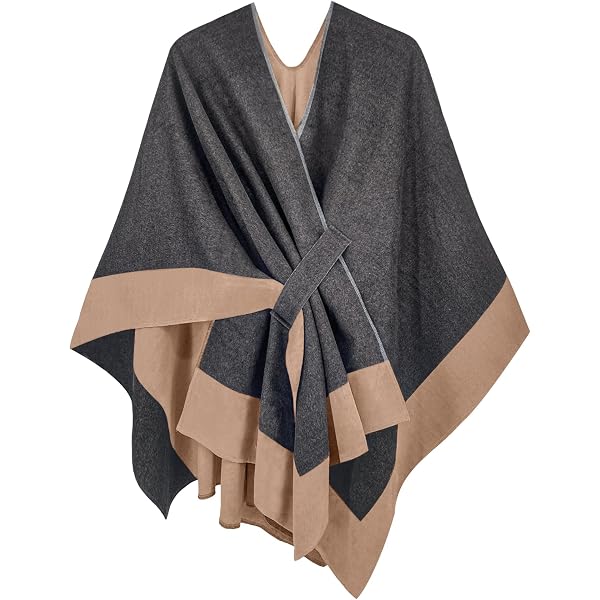 Écharpe Châle Poncho Tartan Rouge Femme - 130x155 Cm, Neuve Avec étiquettes