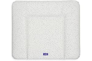 Bonky® Matelas à Langer Bebe souple 85x72 cm - Matelas à langer epais lavable - pour garçons et filles - Certifié Öko-Tex - Imperméable - points - 72x85 cm