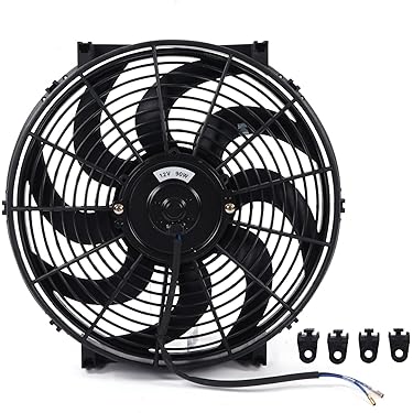 Exed Parts SPAL Radiator Koelventilator + Montageset Voor Sherco 2014-2022 - Waterdichte Schakelaar, Perfecte Pasvorm
