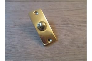 Ironmongery World® tradizionale vecchio stile vittoriano campanello campanello cablato (in ottone lucido, tinta unita)