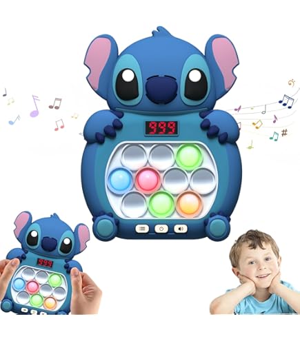Console Di Gioco Quick Push Bubbles,Pop Push It Game Controller,Push Pop Bubble Sensory Fidget Toy,Bubble Fidget Giocattolo Sensoriale,Puzzle Pop Game,Macchina Da Gioco Pop (Dinosauro Colore - Foto 6