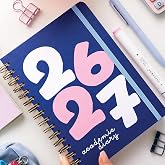 2026-2027 A5 Spiralli Renkli Akademik Ajanda 16 Aylık Motivasyon Sayfalı - 26-27